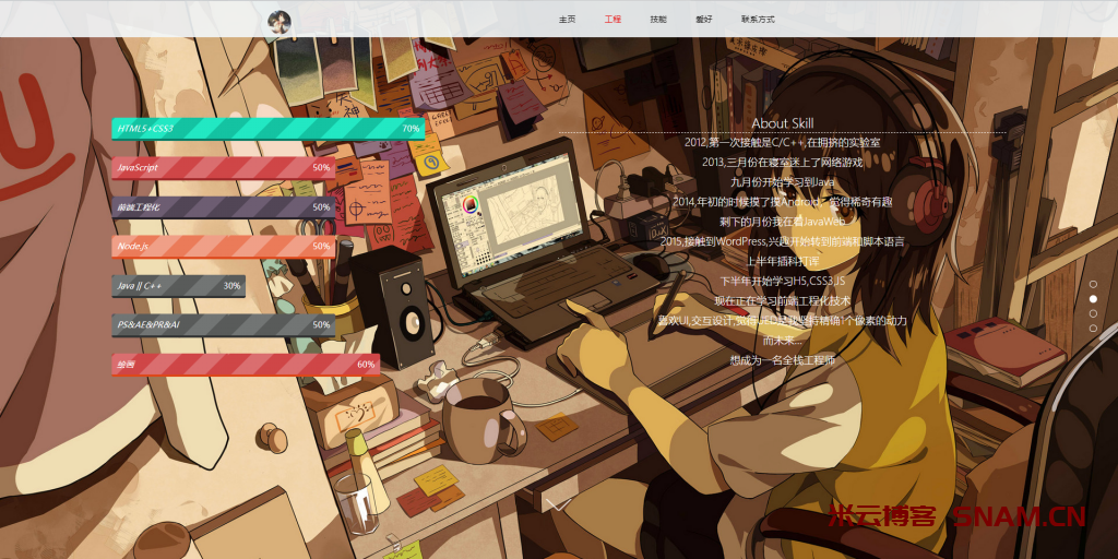 图片[4]-四页面个人引导页源码-Didor博客