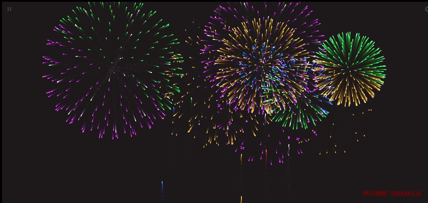图片[2]-一款好看的html烟花模拟器-Didor博客